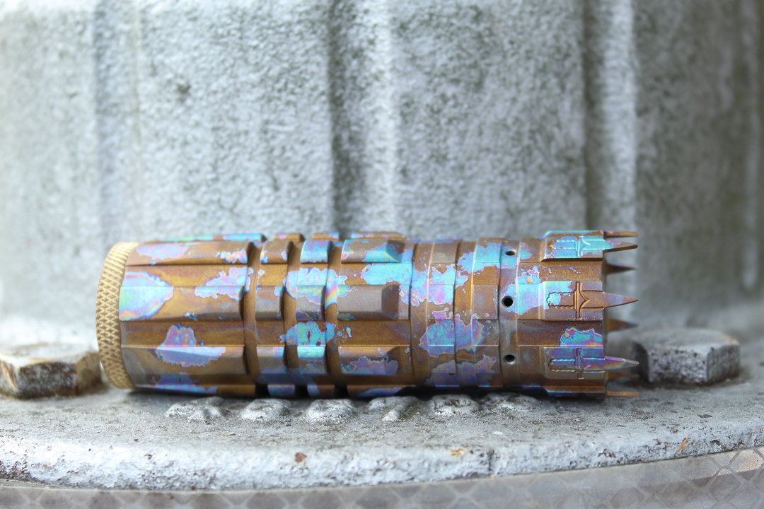 CompLyfe Mini Cap JTR Etched Ano Ti CompLyfe Mini Cap JTR Etched Ano Ti